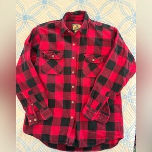 Men’s Field & Stream black and red flannel XL Tall